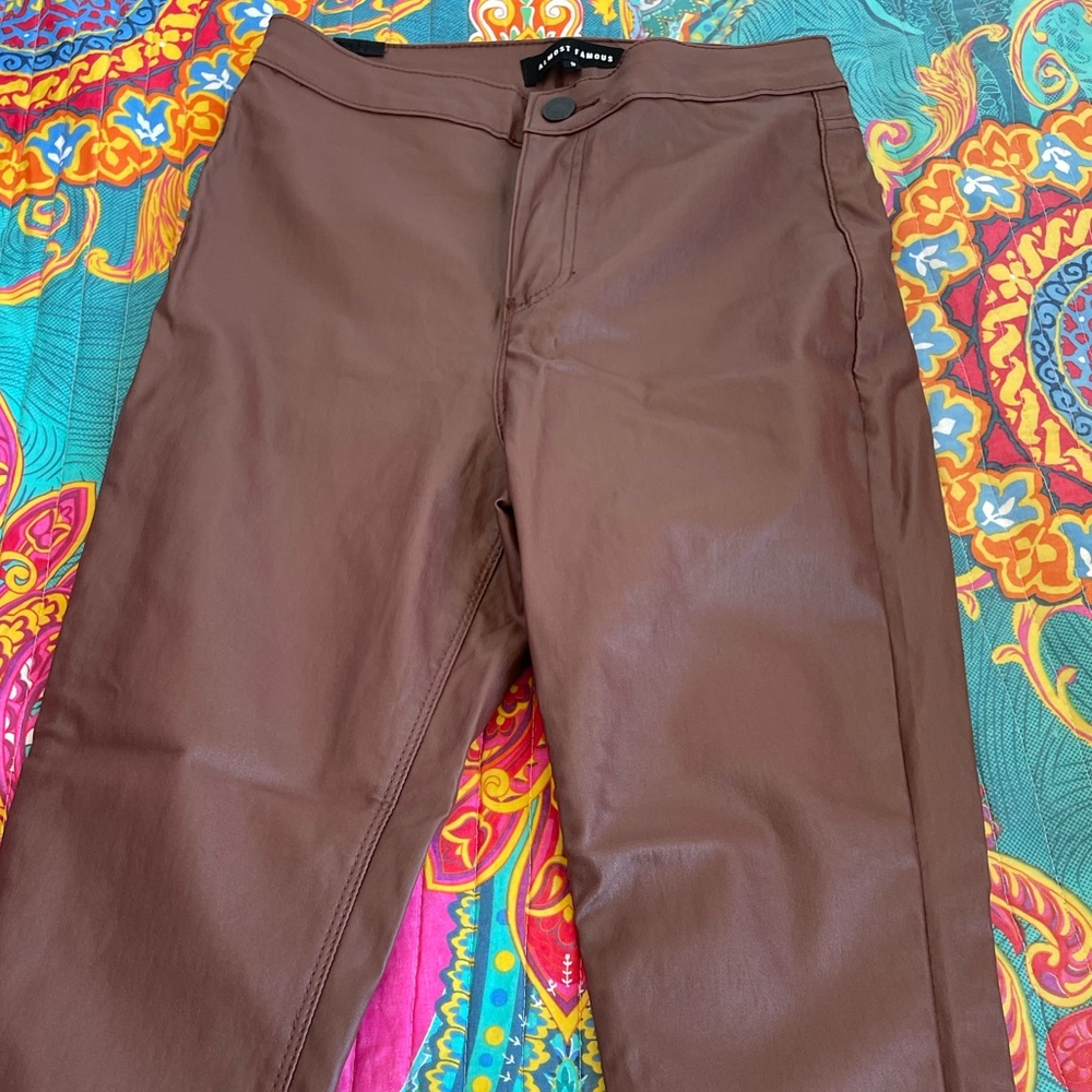 Almost Famous Skinny Coated Jeans Size 9